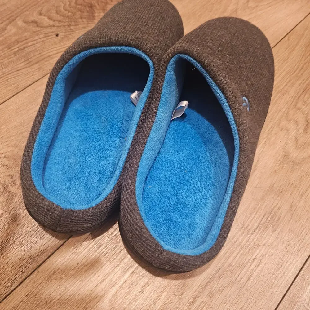 NWOT VeraCosy Men's Memory Foam Rubber Sole Slippers Size 13-14